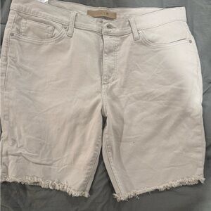 Joe's Jeans Cream Denim Shorts